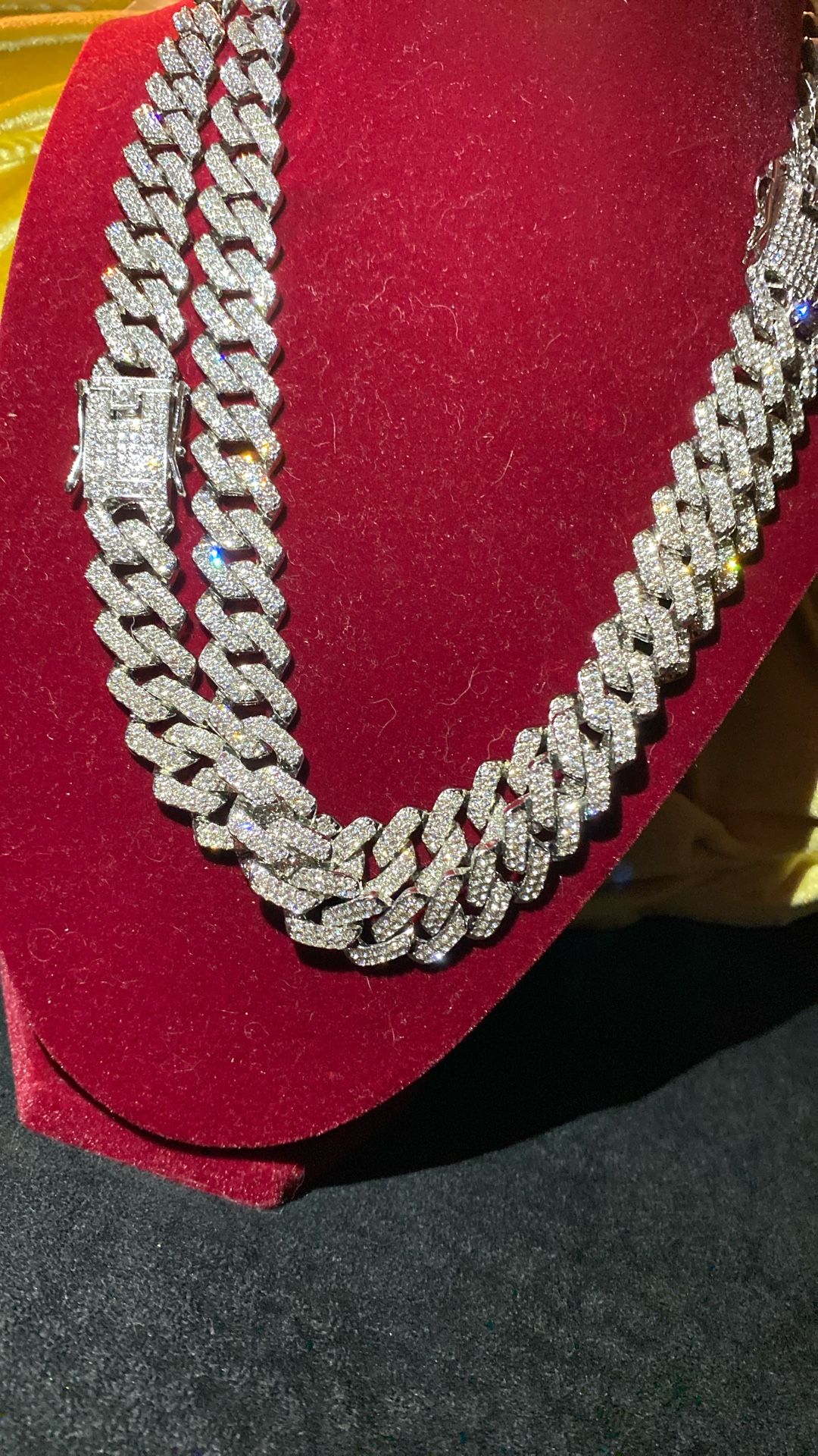 Two piece lab ice 20 inch CEO two piece celebrity lab ice stones