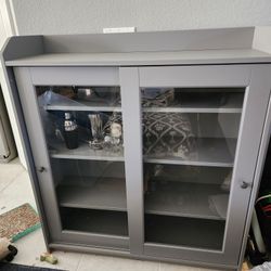 IKEA Hauga Cabinet In Gray
