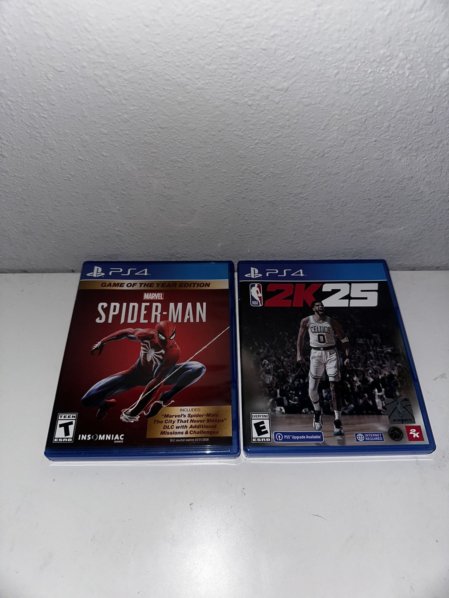 NBA 2k25/Spiderman PS4 Both For Price Of One