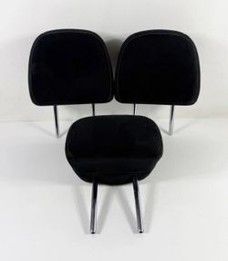 2015-2021 Nissan Murano Rear 2nd Row Headrest (Set of 3) Black Cloth OEM