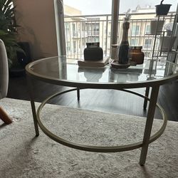 Gold Coffee Table - Good Condition 