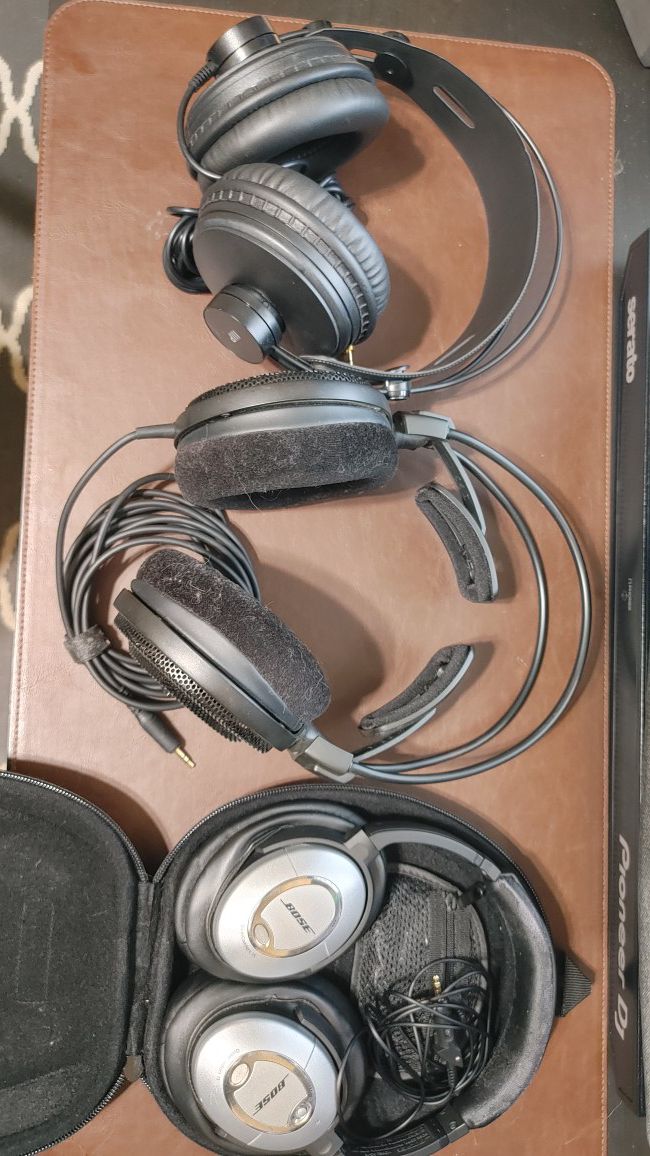 Headphones- Bose QC25 Audio technica ath ad500x & monoprice modern retro