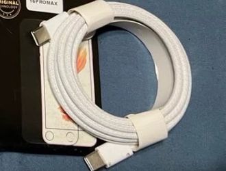 White Braided USB-C Cable