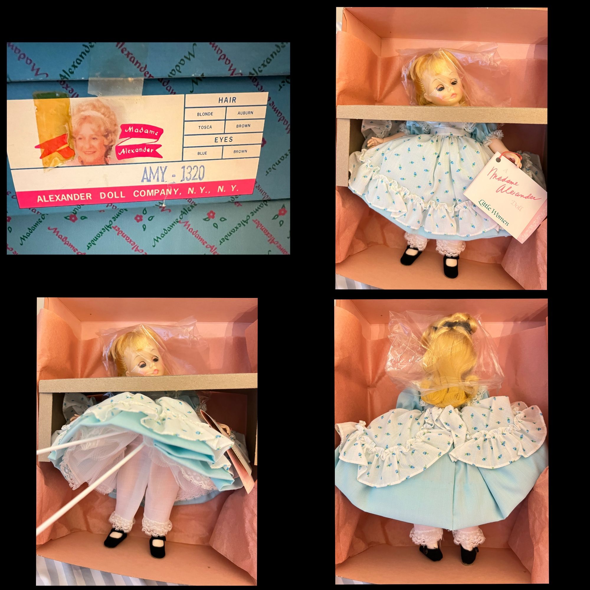 Little Women Amy 11” Vintage Madame Alexander Doll from 1970’s in Original Box / packaging BUY FULL SET & SAVE