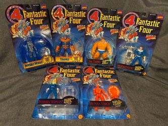 1994 Fantastic Four Action Figures Lot Of 6