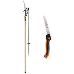 Fiskars 12 ft Extendable Pole Saw and Pruner with Folding Saw