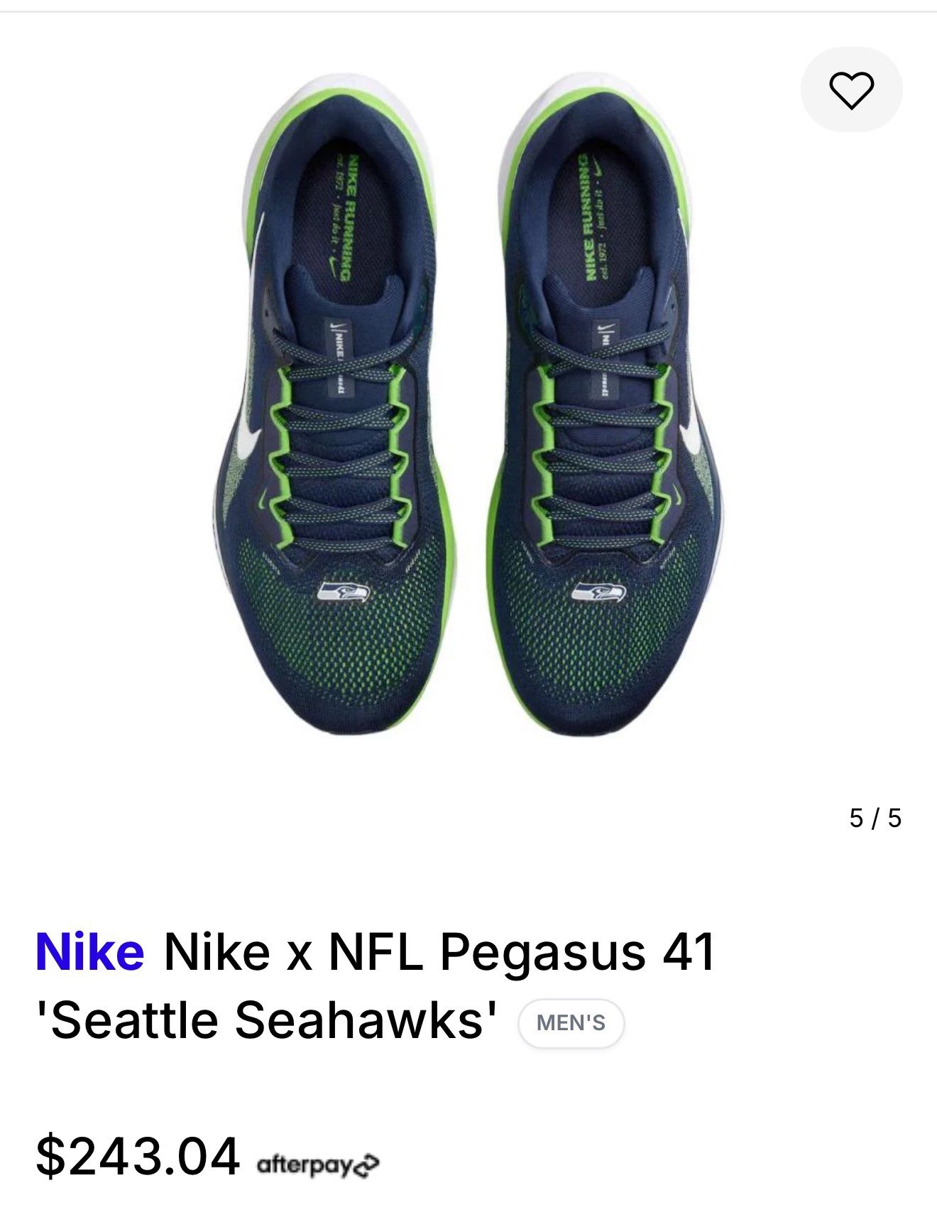 Nike x NFL Pegasus 41 Seattle Seahawks