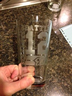 Seahawks Pint glass