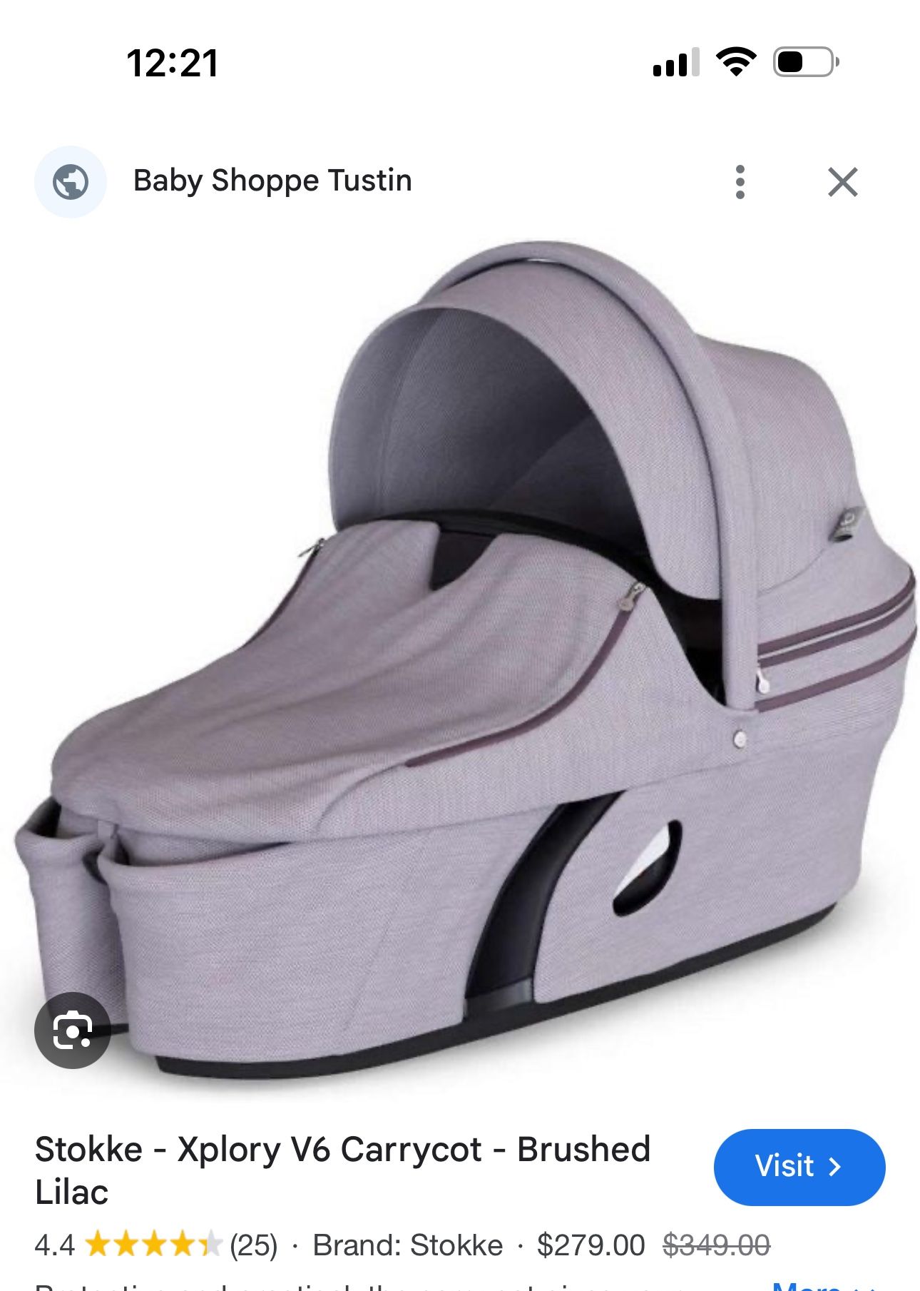 Stokke Stroller Carrycot Lilac Color