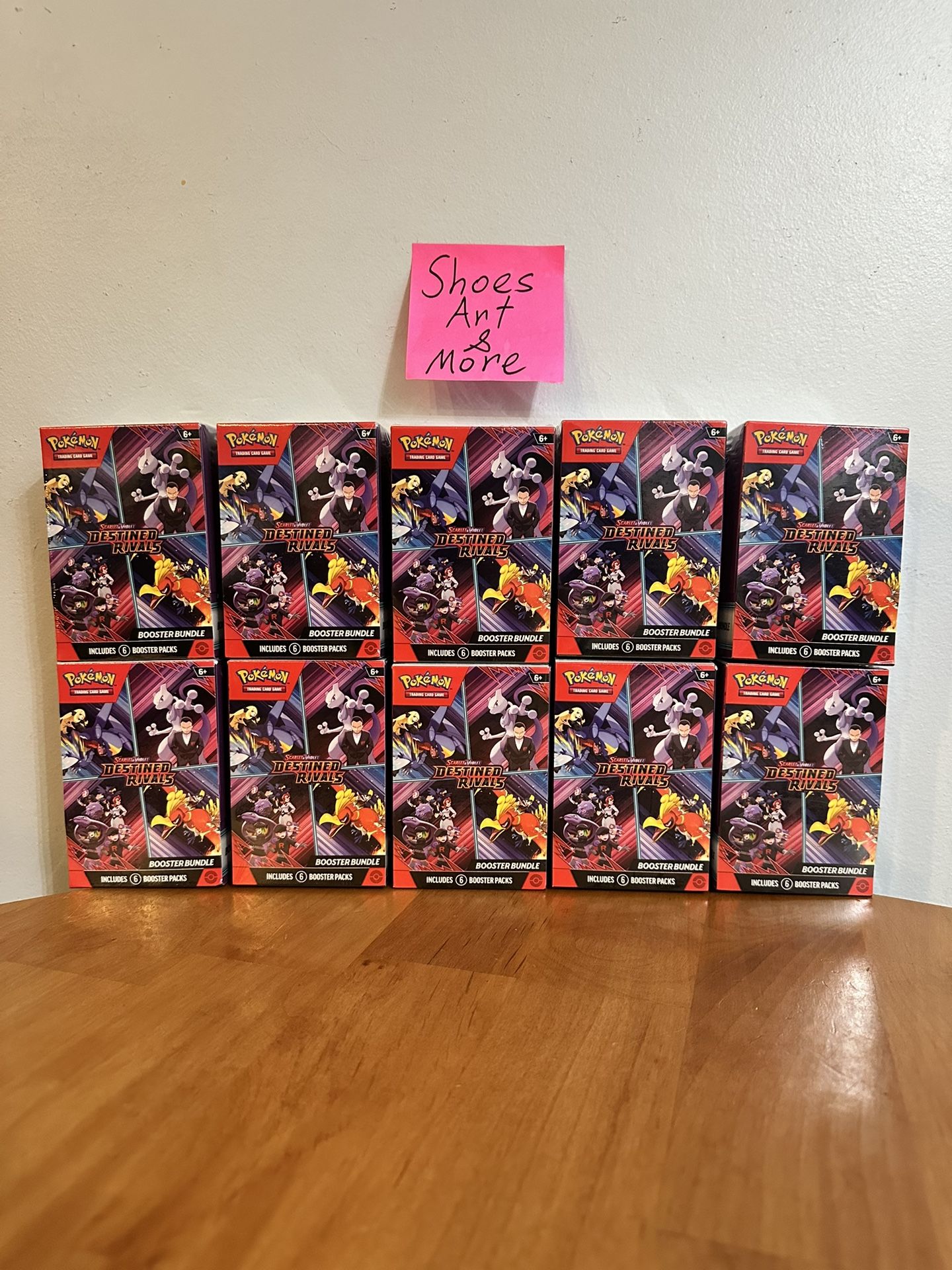 (LOT OF 10) Destined Rivals Booster Bundles “Factory Sealed”