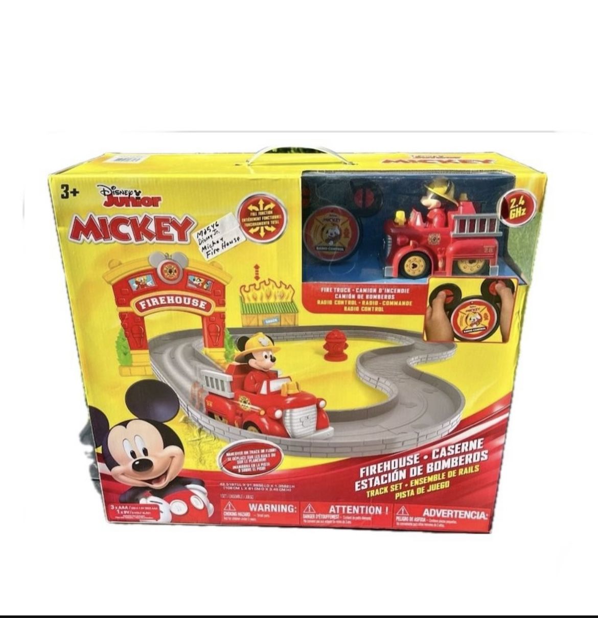 Disney Junior Mickey 5.5 RC Firetruck / Firehouse Race Track Seto Radio Control Maneuver On Track or Floor πβ
Retails $69.51