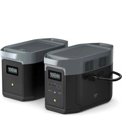 Ecoflow delta max2000 power station with extra battery combo 4000wh capacity