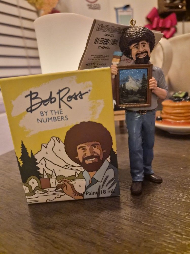 Bob Ross Ornament And Paint By Number