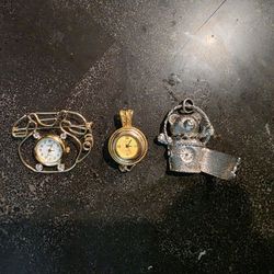 Lot of 3 miscellaneous working watches with new batteries installed