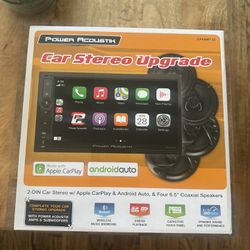 CAR STEREO COMPATIBLE WITH CARPLAY APPLE/ANDROID COMES WITH 4 SPEAKERS
