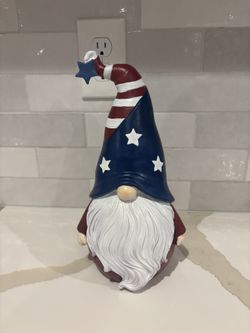 Patriotic 4th of July Gnome Figurine/Statue