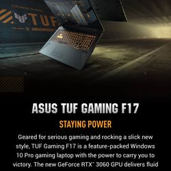 ASUS TUF  F17 Gaming laptop