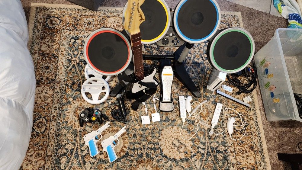 Wii Rock Band Bundle With 30 Games Backwards Compatible