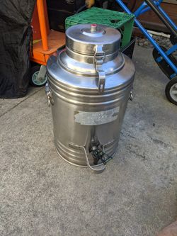 Hot or Cold Stainless Steel Foam Insulated 5Gal. Container $40