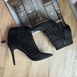 ALDO Lavinia Caged Ankle Boots - Size 8