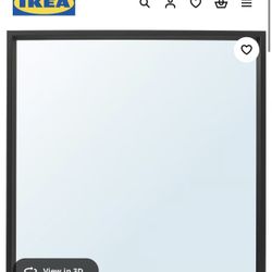 IKEA black Square Mirror 