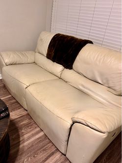 Electric  recliner leather love seat