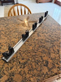 Toolflex Original Pro 8 -Piece 36-in Black Composite Multipurpose Storage rail system