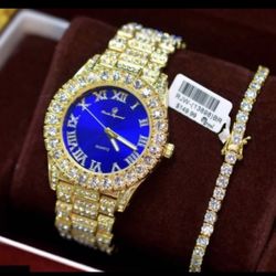 Men’s Watch And Bracelet Set 