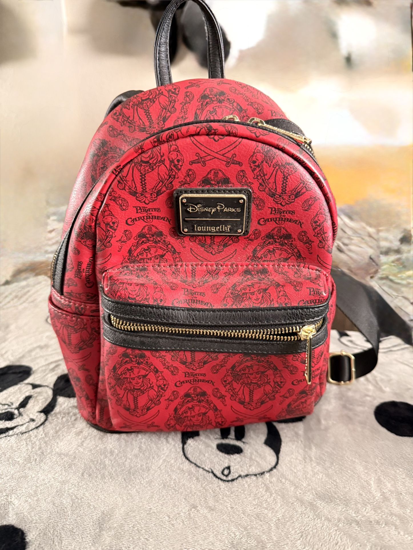 Loungefly Disney Parks Mini Red Backpack Like New Loungefly Mini Backpack Disney Parks Red Disney Critters  main image 4