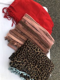 Scarves, will sell Individually for $1-$2 OR all For $20