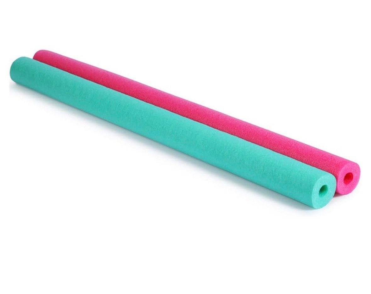 Hollowfly 2 Pack Jumbo Pool Noodles Floating Pool Noodles Foam Tube Large Hollow Floating Training Device Swimming Craft Projects Padding Bumper(55 x
