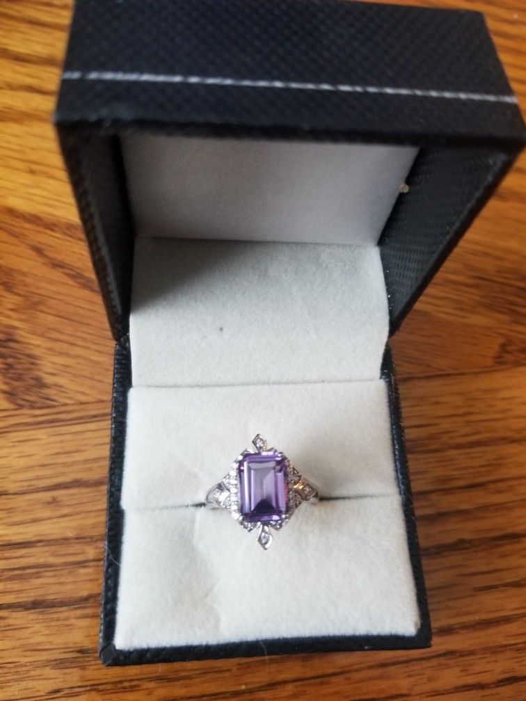 Vintage Alexandrite Wedding/Engagement Ring Size 4.5