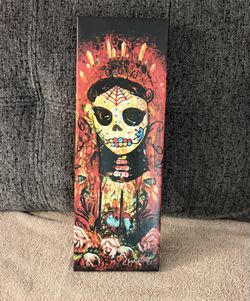 Dia De Los Muertos - Small Canvas Print On Wood Frame