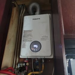 Foggati tankless water heater used