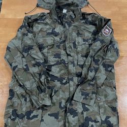 NEW Slovenian Army M91 Oak Leaf Field Rain Jacket