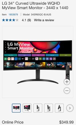 LG Curve Ultra 34 in Smart Monitor