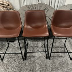 Bar Stools Set Of 3 (25 In)