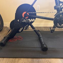 Wahoo Kickr + Table And Floor Matt.