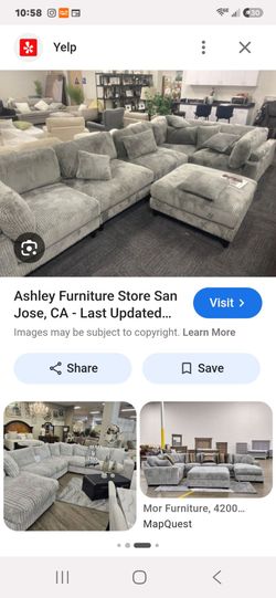 Very large white couch