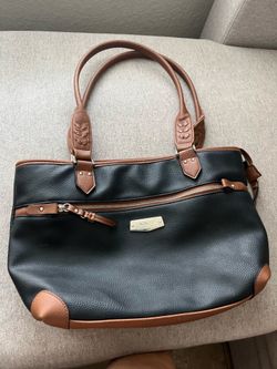 Rosetti black and tan purse