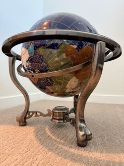 Beautiful gemstone globe