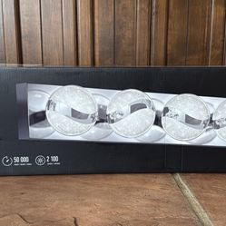 Artika Carat Integrated LED Bathroom Vanity Light Fixture Chrome