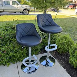 Barstools Set Of 2 Adjustable Hight And Swivel