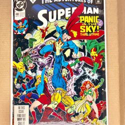 DC Comics The Adventures of Superman #488 Panic in the Sky! 1992 Comic Book