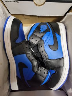 New Air Jordan 1 mid black/royal blue mens size 10.5