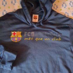 FC BARCELONA mas que Un Club Hoodie Sweter Jogging. L /G