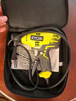 Ryobi Corded Electric Drill with Case and Bits