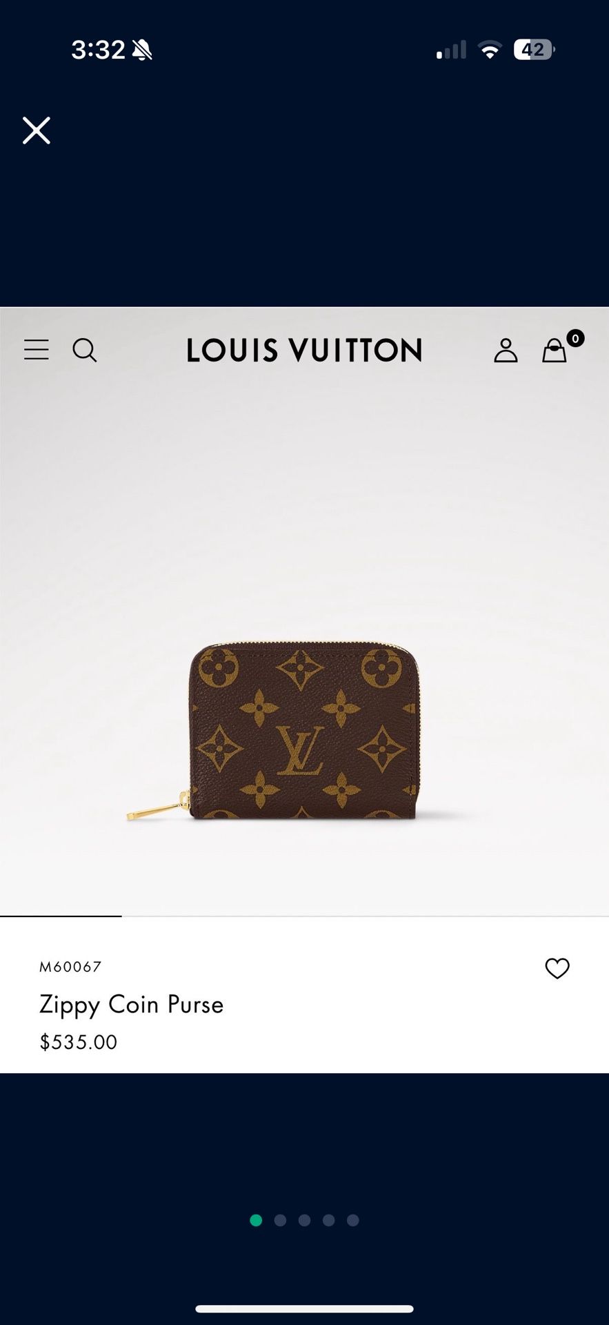Authentic Louis Vuitton Coin Wallet