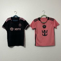 Inter Miami jerseys both are Messi