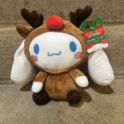 Sanrio Hello Kitty & Friends Cinnamonroll the Reindeer Holiday Plush 8in NWT